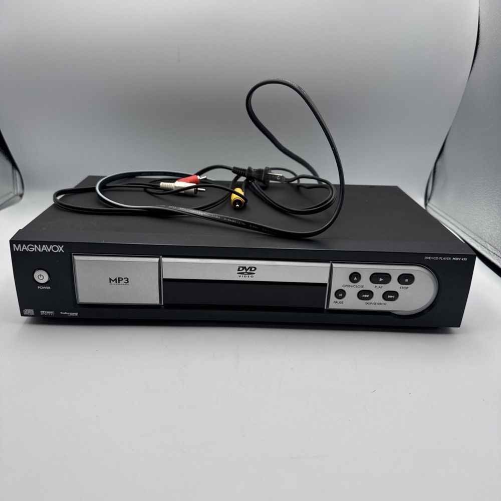 Magnavox MDV435 DVD Player W/RCA Cables Vintage 2002 Tested No Remote